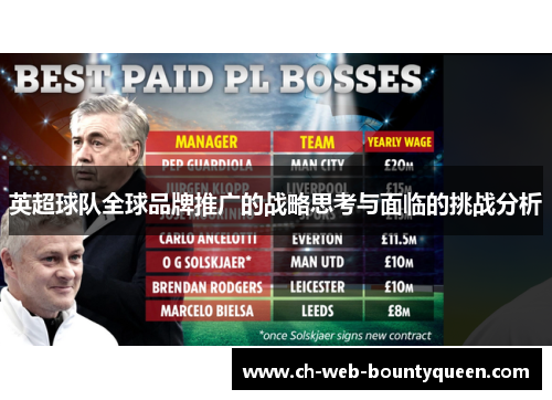英超球队全球品牌推广的战略思考与面临的挑战分析