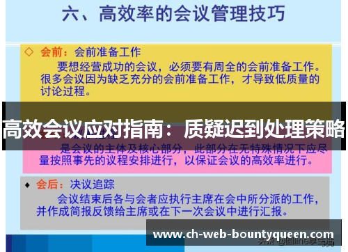 高效会议应对指南：质疑迟到处理策略